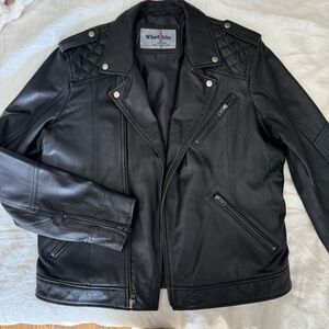 Whet Blu Men’s Genuine Leather Moto Jacket